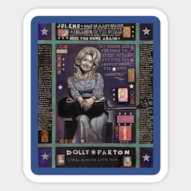 Dolly Parton Sticker by Raybomusic01